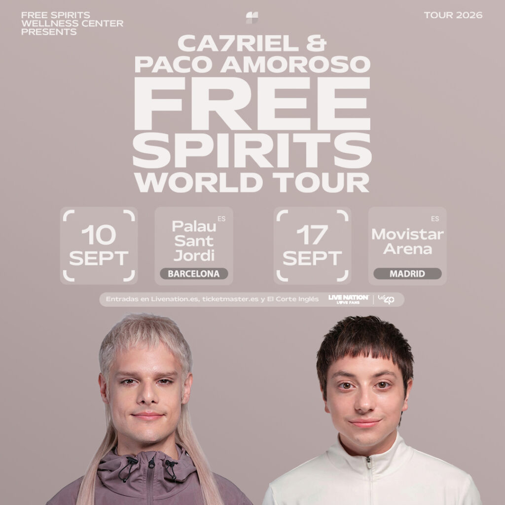 Ca7riel & Paco Amoroso llevan Free Spirits a Barcelona y Madrid CA7RIEL & Paco Amoroso presentan FREE SPIRITS, su nuevo álbum.