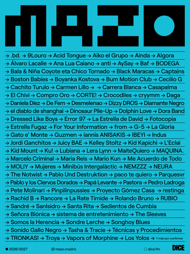 MAZO despliega una nueva temporada de conciertos por las salas de Madrid mazo 2026 2027 tercer adelanto 02